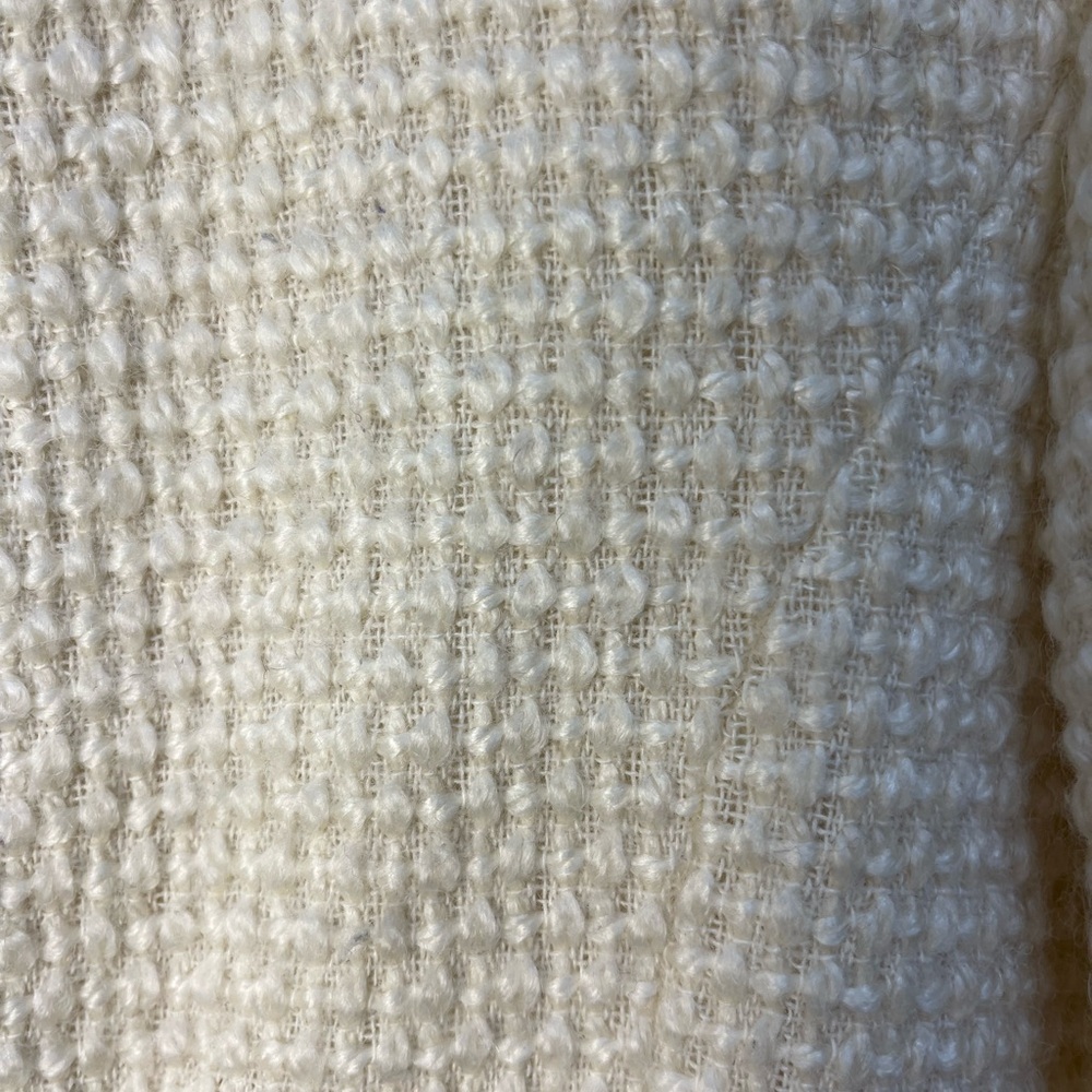 INC International Concepts Women's Cream Textured Blazer - Picture 4 of 5